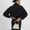 Black Faux Suede Bomber Jacket