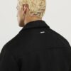 Black Faux Suedette Western Jacket