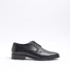 Black formal derby shoes