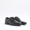 Black formal derby shoes