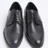 Black formal derby shoes