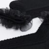 Black frill ankle socks