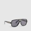 Black Gold Detail Aviator Sunglasses
