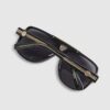 Black Gold Detail Aviator Sunglasses