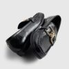 Black Gold Trim Loafers