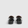 Black Gold Trim Loafers