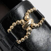Black Gold Trim Loafers