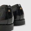 Black Gold Trim Loafers