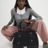 Black Heart Quilted Holdall Bag