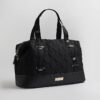 Black Heart Quilted Holdall Bag