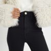 Black High Rise Sculpt Black Skinny Jeans