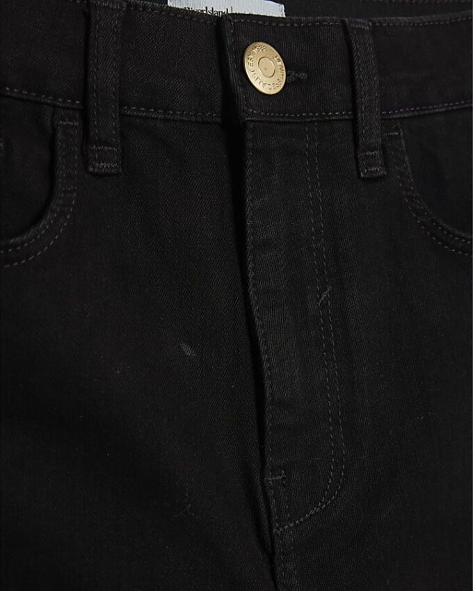 Black High Rise Sculpt Black Skinny Jeans