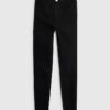 Black High Rise Sculpt Black Skinny Jeans