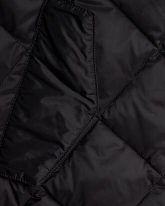 Black Hooded Puffer Cape