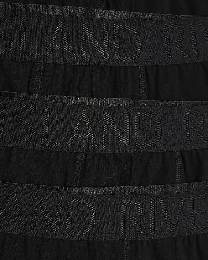 Black Jacquard Waistband Pack Of 5 Trunks