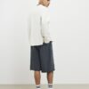 Black Jort Embroidered Japanese Dragon Shorts