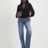 Black Knitted Hybrid Long Sleeve Top