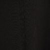 Black Knitted Long Chiffon Sleeve Top