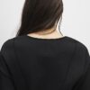 Black Knitted Short Sleeve Top