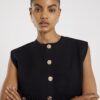 Black Knitted Waistcoat