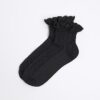 Black Lace Frill Socks