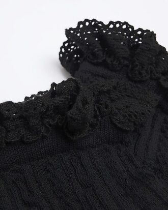 Black Lace Frill Socks Black Lace Frill Socks