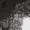 Black Lace Trim Hip Scarf