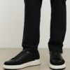 Black Lace Up Trainers