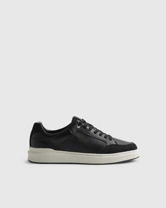 Black Lace Up Trainers