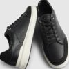 Black Lace Up Trainers