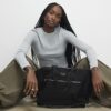 Black Large Webbing Strap Holdall Bag