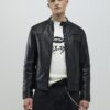 Black Leather Biker Jacket