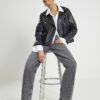 Black Leather Biker Jacket