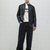 Black Leather Biker Jacket