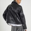 Black Leather Biker Jacket