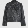 Black Leather Biker Jacket