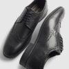 Black Leather Brogue Shoes