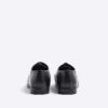 Black Leather Derby Brogue Shoes