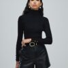 Black Leather Shorts