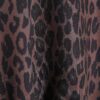 Black Leopard Print Tie Side Bubble Hem Top