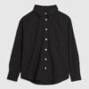 Black Linen Blend Shirt