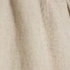 Black Linen Blend Wide Leg Trousers