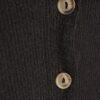 Black Long Sleeve Cosy Bubble Hem Cardigan