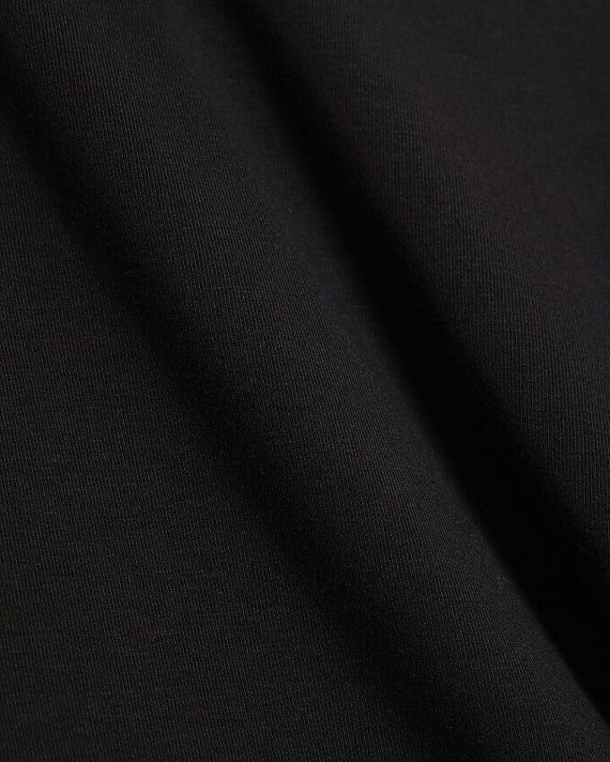 Black Long Sleeve Roll Neck Dress