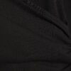 Black Long Sleeve Wrap Front Hoodie