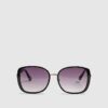 Black Metal Glam Weave Sunglasses