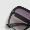 Black Metal Hexagon Sunglasses