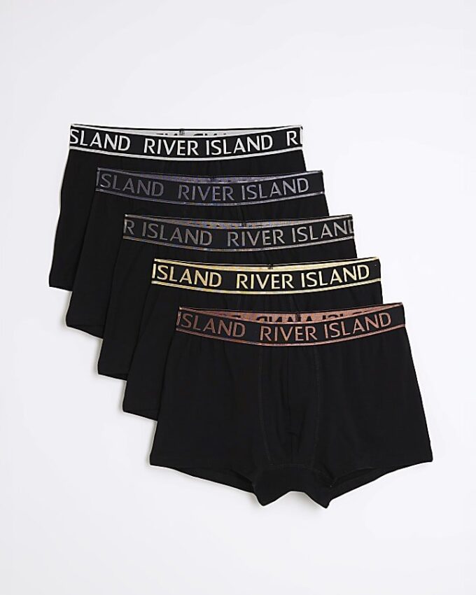 Black Metallic RI Pack Of 5 Trunks