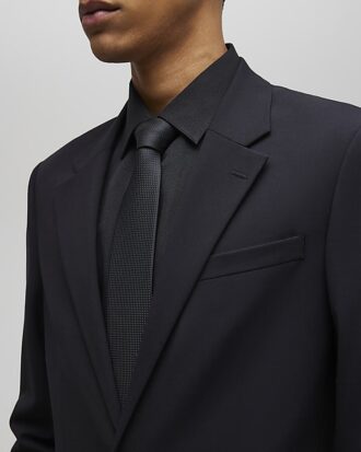 Black Micro Dot Tie