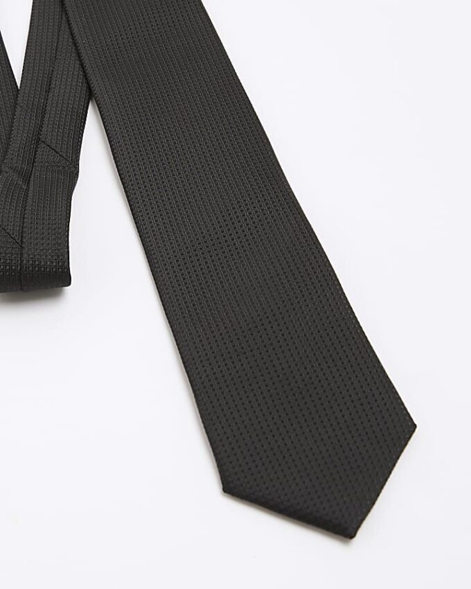 Black Micro Dot Tie